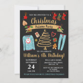 Kerstmis Pajama Party Boys Sleepover Birthday Kaart (Voorkant)