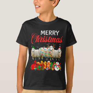 Kerstmis Pajama Sheep Lover Xmas - lampjes Anim T-shirt