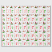 Kerstmis, pak me jongen en Rudolf Gift Wrap Cadeaupapier (Vlak)