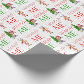 Kerstmis, pak me jongen en Rudolf Gift Wrap Cadeaupapier (Hoek)