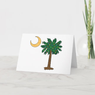 Kerstmis Palmetto Feestdagen Kaart