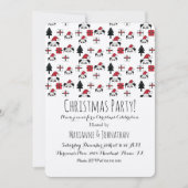 Kerstmis Panda Cadeaus Holiday Trees Kaart (Voorkant)