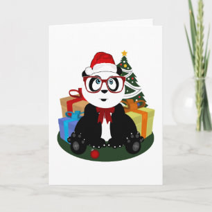 Kerstmis - Panda Nerd Feestdagen Kaart