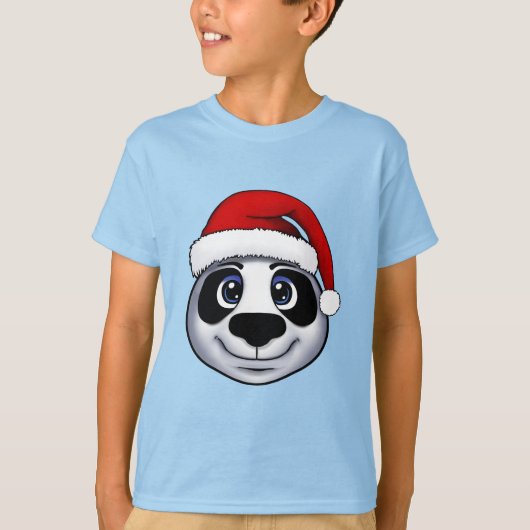 Kerstmis Panda T-Shirt (Voorkant)