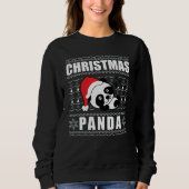 Kerstmis Panda Ugly Xmas Sweater (Voorkant)