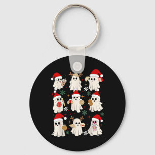 Kerstmis Pantasmas Spook Santa Conchas Sleutelhanger