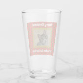Kerstmis Pap Best Ever Pet Foto Beer Pint Glas (Achterkant)