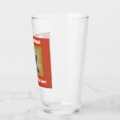 Kerstmis Pap Best Ever Pet Foto Beer Pint Glas (Links)