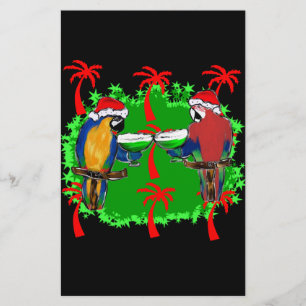 KERSTMIS PAPEGAAIEN BRIEFPAPIER