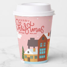 Kerstmis Papieren Beker | Feestelijke Feestdagen