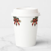 Kerstmis Papieren Bekers (Achterkant)