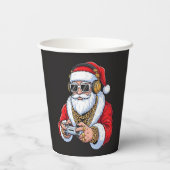 Kerstmis Papieren Bekers (Achterkant)