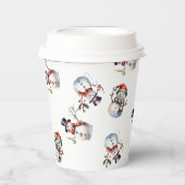 Kerstmis Papieren Bekers (Voorkant)