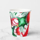 Kerstmis Papieren Bekers (Achterkant)