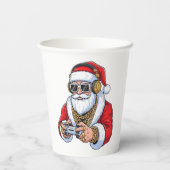 Kerstmis Papieren Bekers (Achterkant)
