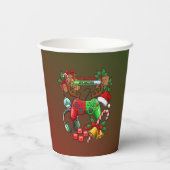 Kerstmis Papieren Bekers (Achterkant)