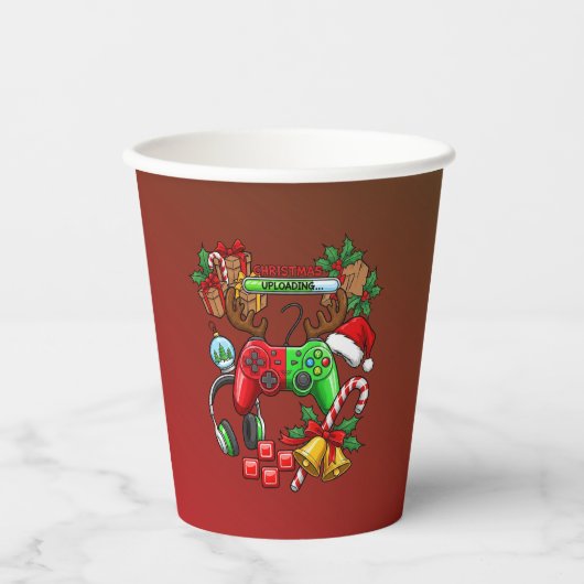 Kerstmis Papieren Bekers (Voorkant)
