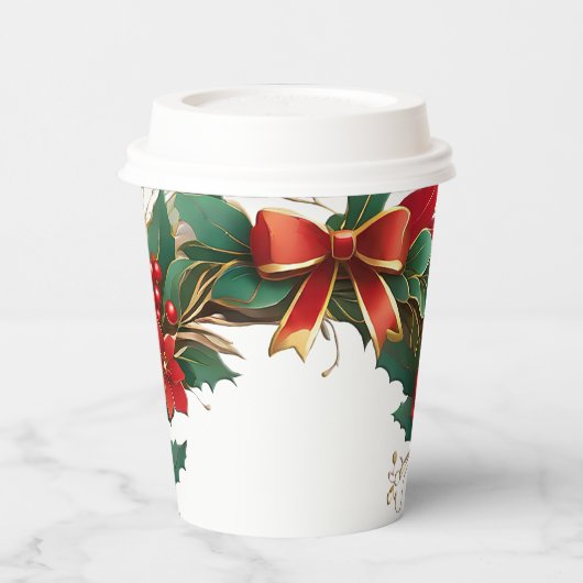 Kerstmis Papieren Bekers (Links)