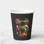 Kerstmis Papieren Bekers (Achterkant)