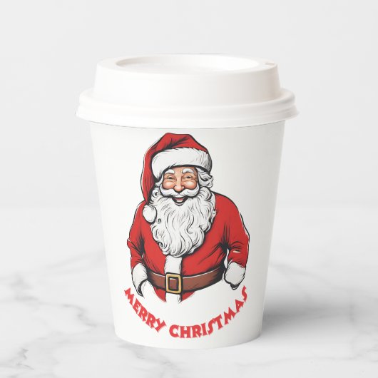 Kerstmis Papieren Bekers (Voorkant)
