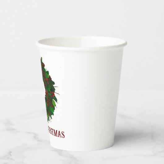 Kerstmis Papieren Bekers (Links)