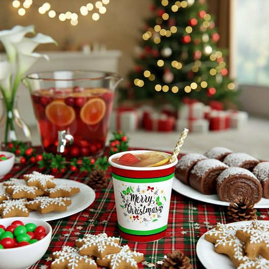 Kerstmis papieren bekers