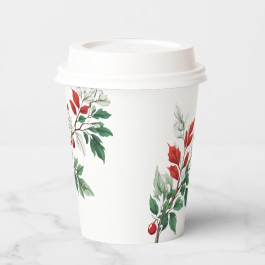 Kerstmis Papieren Bekers (Links)