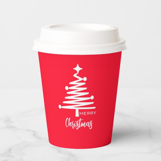 Kerstmis Papieren Bekers (Voorkant)