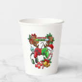 Kerstmis Papieren Bekers (Achterkant)