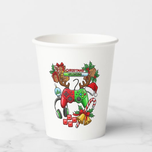 Kerstmis Papieren Bekers (Voorkant)