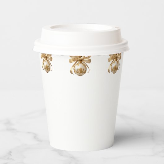 Kerstmis Papieren Bekers (Voorkant)