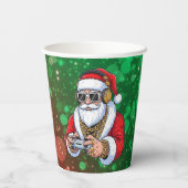 Kerstmis Papieren Bekers (Achterkant)