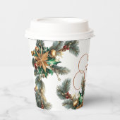 Kerstmis Papieren Bekers (Voorkant)