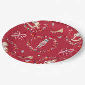 Kerstmis-papieren bord uit de vintage tijd (Gekanteld)