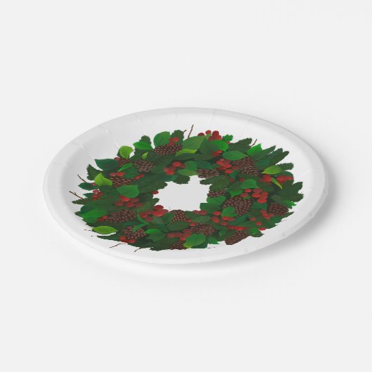 Kerstmis Papieren Bordje (Gekanteld)