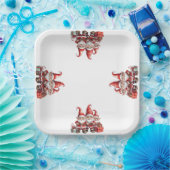 Kerstmis Papieren Bordje (Feest)