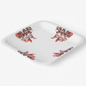 Kerstmis Papieren Bordje (Gebogen)