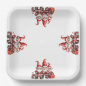 Kerstmis Papieren Bordje (Voorkant)