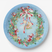 Kerstmis Papieren Bordje (Voorkant)