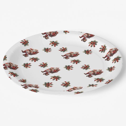 Kerstmis Papieren Bordje (Gekanteld)