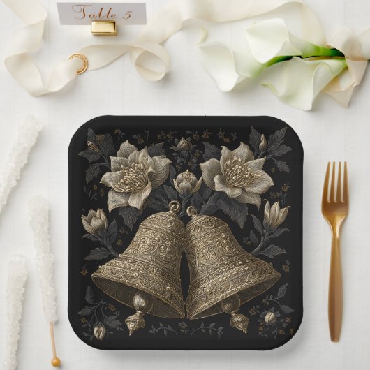 Kerstmis Papieren Bordje (Huwelijk)