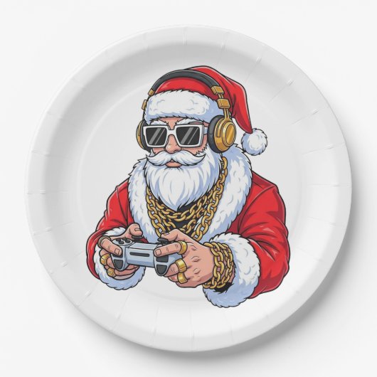Kerstmis Papieren Bordje (Voorkant)