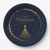 Kerstmis Papieren Bordje (Voorkant)