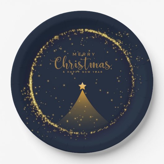 Kerstmis Papieren Bordje (Voorkant)