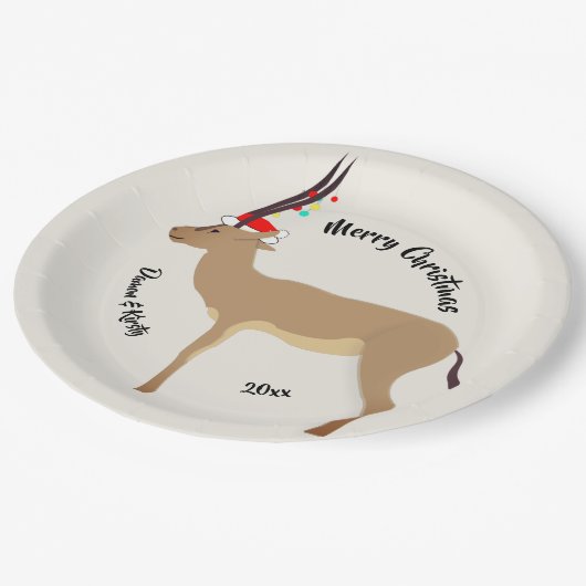 Kerstmis Papieren Bordje (Gekanteld)