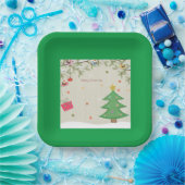 Kerstmis Papieren Bordje (Feest)