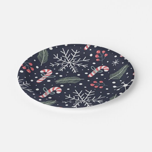 kerstmis papieren bordje (Gekanteld)