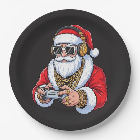 Kerstmis Papieren Bordje (Voorkant)