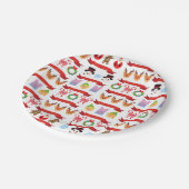 Kerstmis Papieren Bordje (Gekanteld)