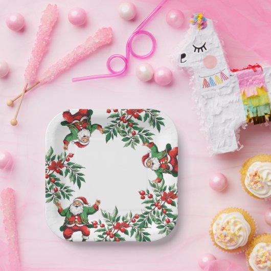 Kerstmis Papieren Bordje (Feest)